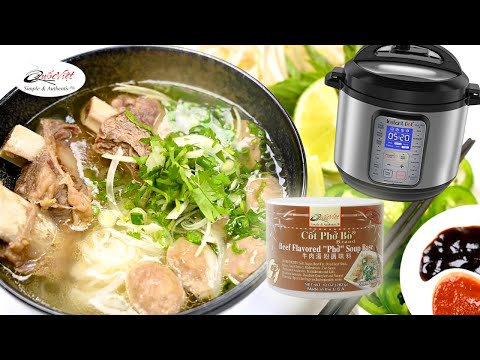 Authentic 1 Hour Instant Pot Beef Rib Phở | Made with Quốc Việt Foods Soup Base