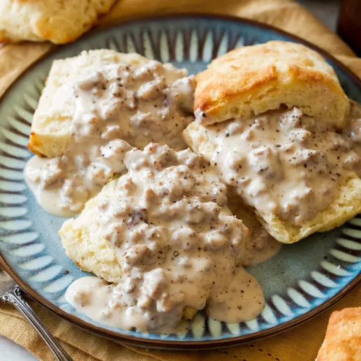 Biscuits and Gravy Recipe: Homemade Sausage Gravy and Biscuits